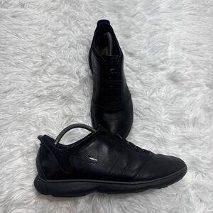 GEOX Respira Men's 11 Shoes Black Vented Breathable No Lace Slip On Comfort